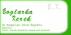 boglarka kerek business card