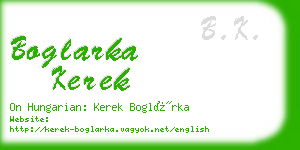 boglarka kerek business card